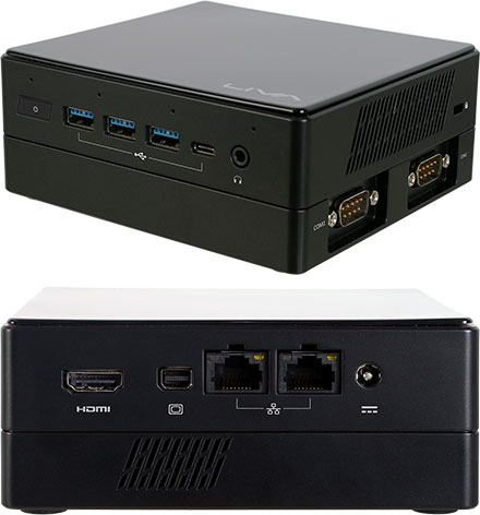 ECS LIVA Z3E Plus MiniPC (Intel I5-10210U, 16GB RAM, 2.5" SSD 240GB, 2x LAN, 2x COM, Capture card, Alexa A4PC)